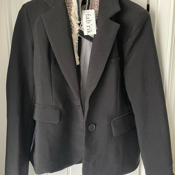 NWT Tweed Black Blazer Size Small - Picture 3 of 4